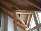 sichtbarer Dachstuhl erstellt von der Zimmerei Rottenwhrer!