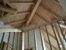 sichtbarer Dachstuhl erstellt von der Zimmerei Rottenwhrer!